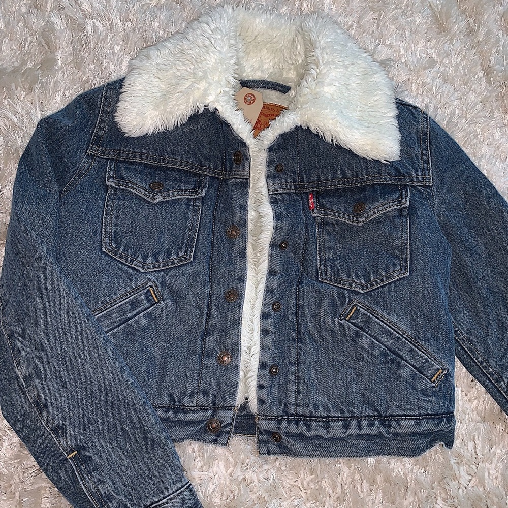 Levi’s vintage Sherpa fleece jean jacket (W Tags) - Picture 1 of 7
